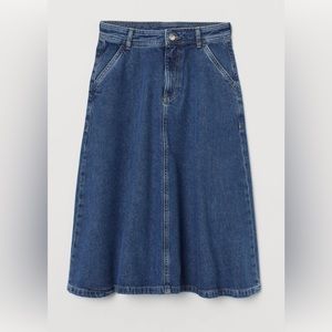 H&M A-line Denim Skirt